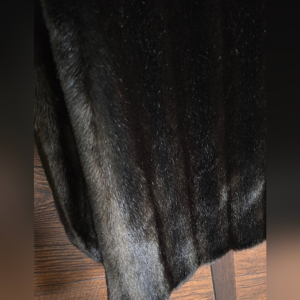 Vintage Tissavel Dark Brown/tan Faux Fur Coat Heavy Mobwife Style Cute Buttons - Picture 6 of 14